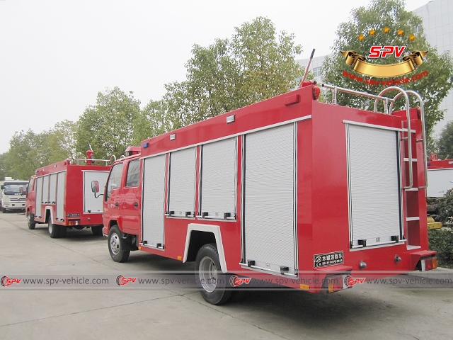 Left back view of Fire Apparatus ISUZU Left back view of Fire Apparatus ISUZU